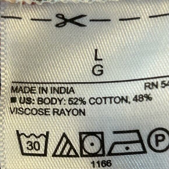 Old Navy Oversized Floral Print Long Sleeve Blouse Shirt Top Tunic Size L - Picture 6 of 6